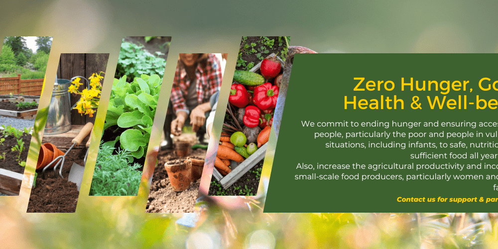 Zero hunger health & well being
